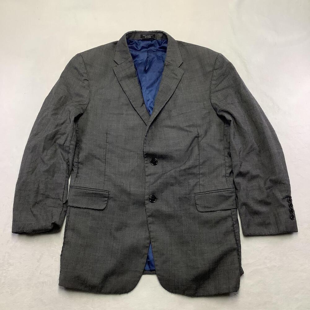 Tommy Hilfiger Suit Jacket Mens Medium Gray Wool Two Button Blazer Notch Lapel
